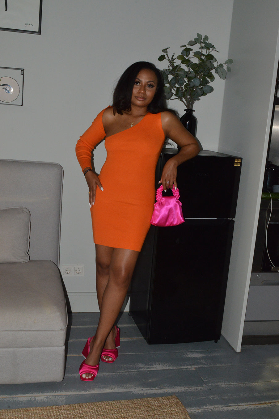 Wait For You | Orange Dress