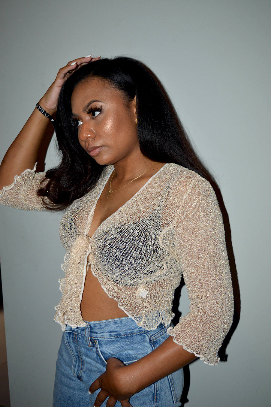 Tie me down in glitters| Top